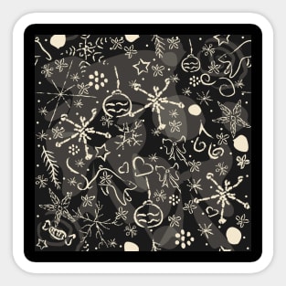 Sweet Winter Pattern Sticker